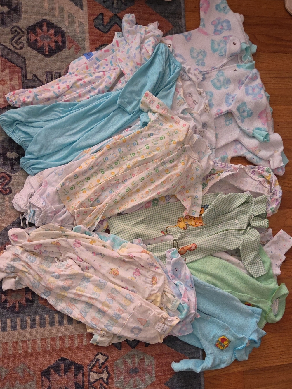 Vintage 90's And Older Infant Sleepwear 27 Piece